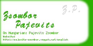 zsombor pajevits business card